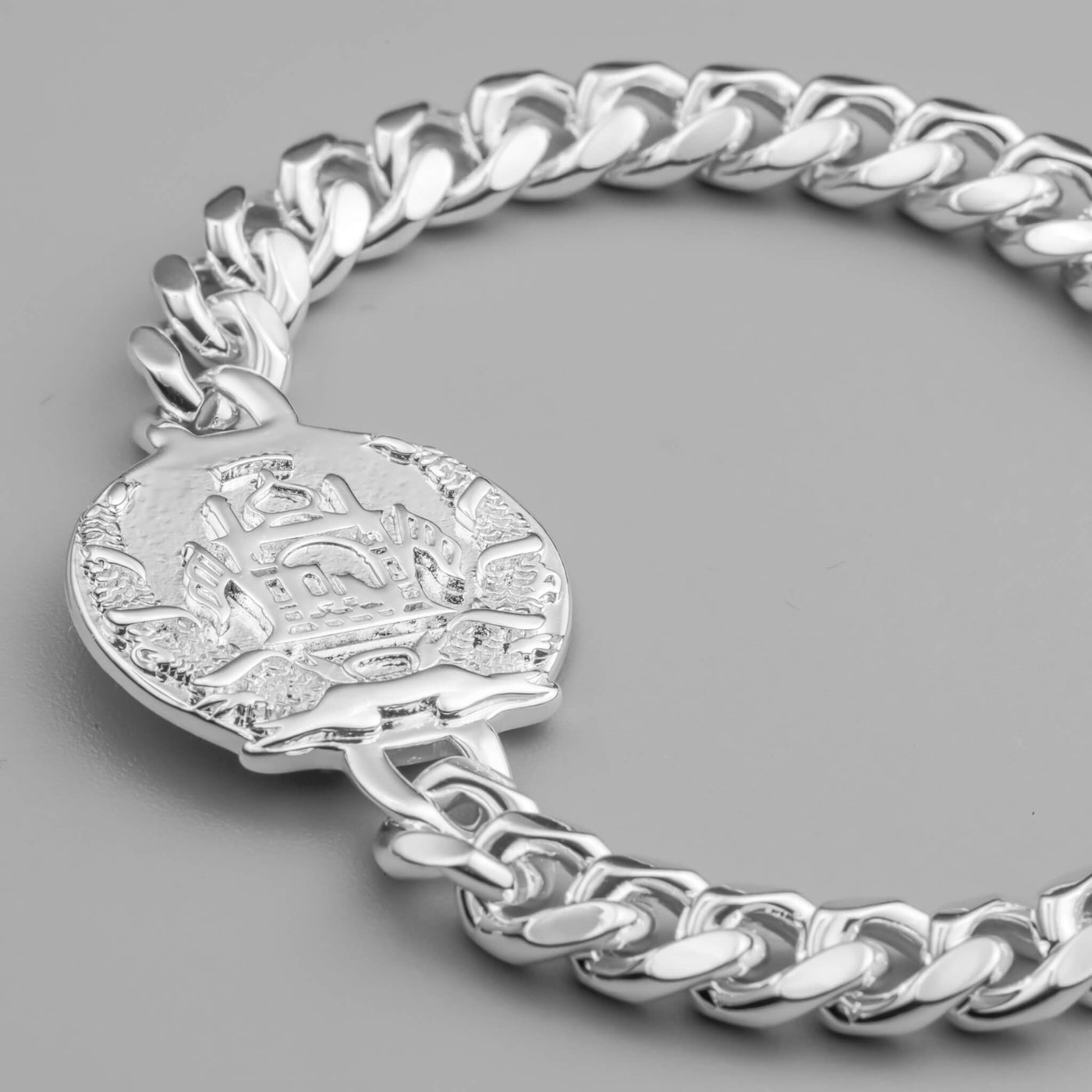Afghanistan Wappen Armband Herren Silber wasserfest | d'origine