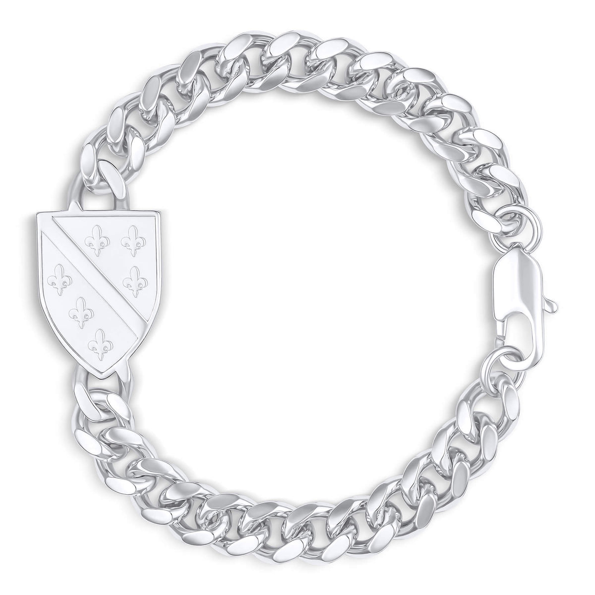 Bosnien Wappen Armband Herren Silber wasserfest | d'origine