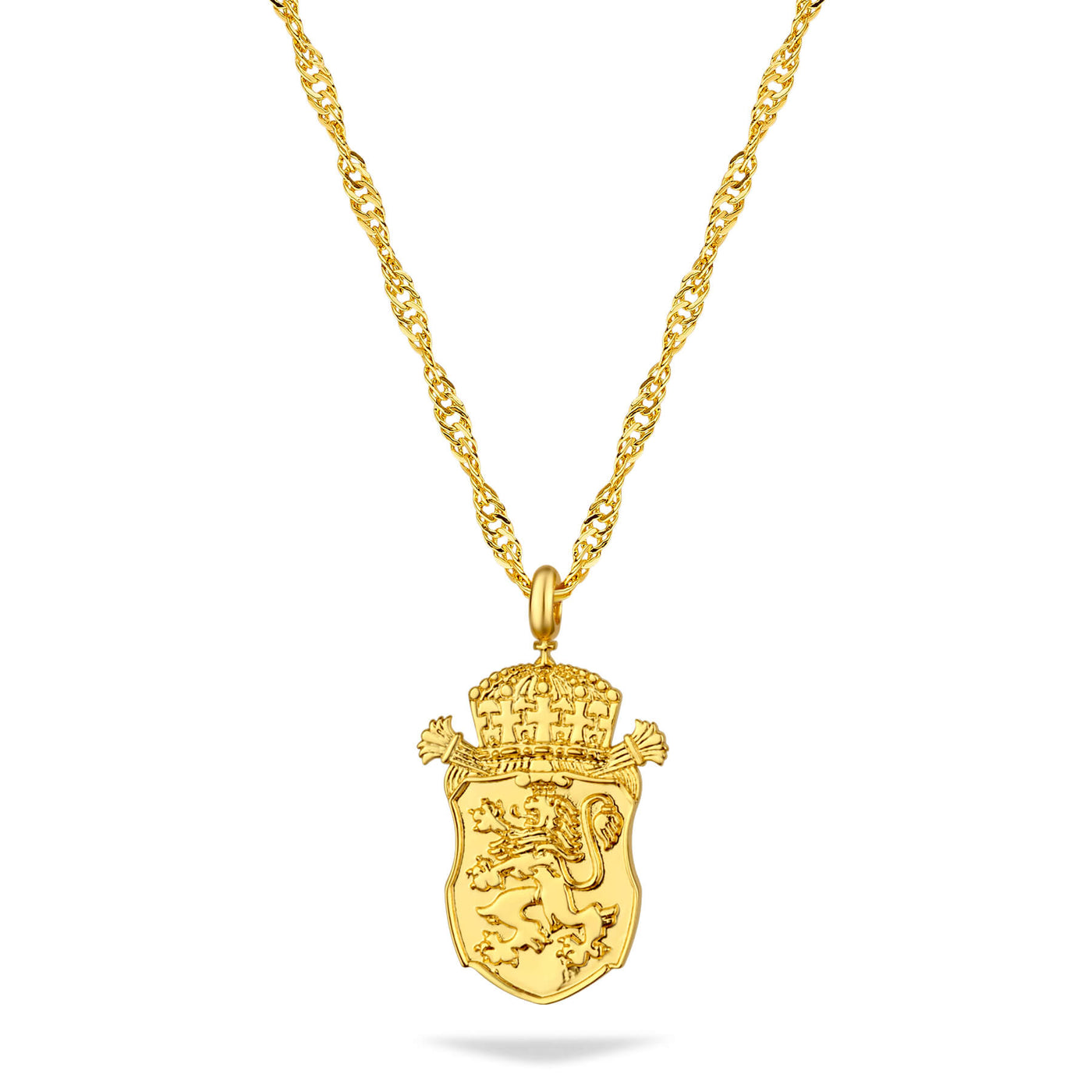 Bulgaria Lion Emblem Necklace Women 18K Gold | d'origine