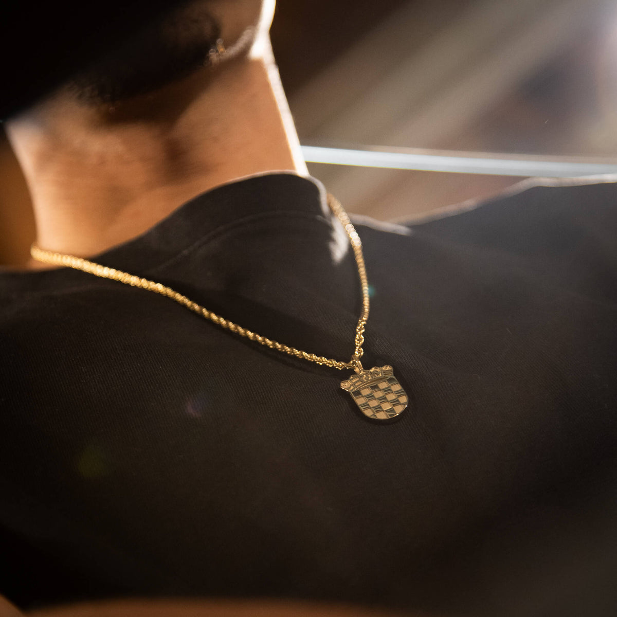 Kroatien Wappen Kette Herren am Model