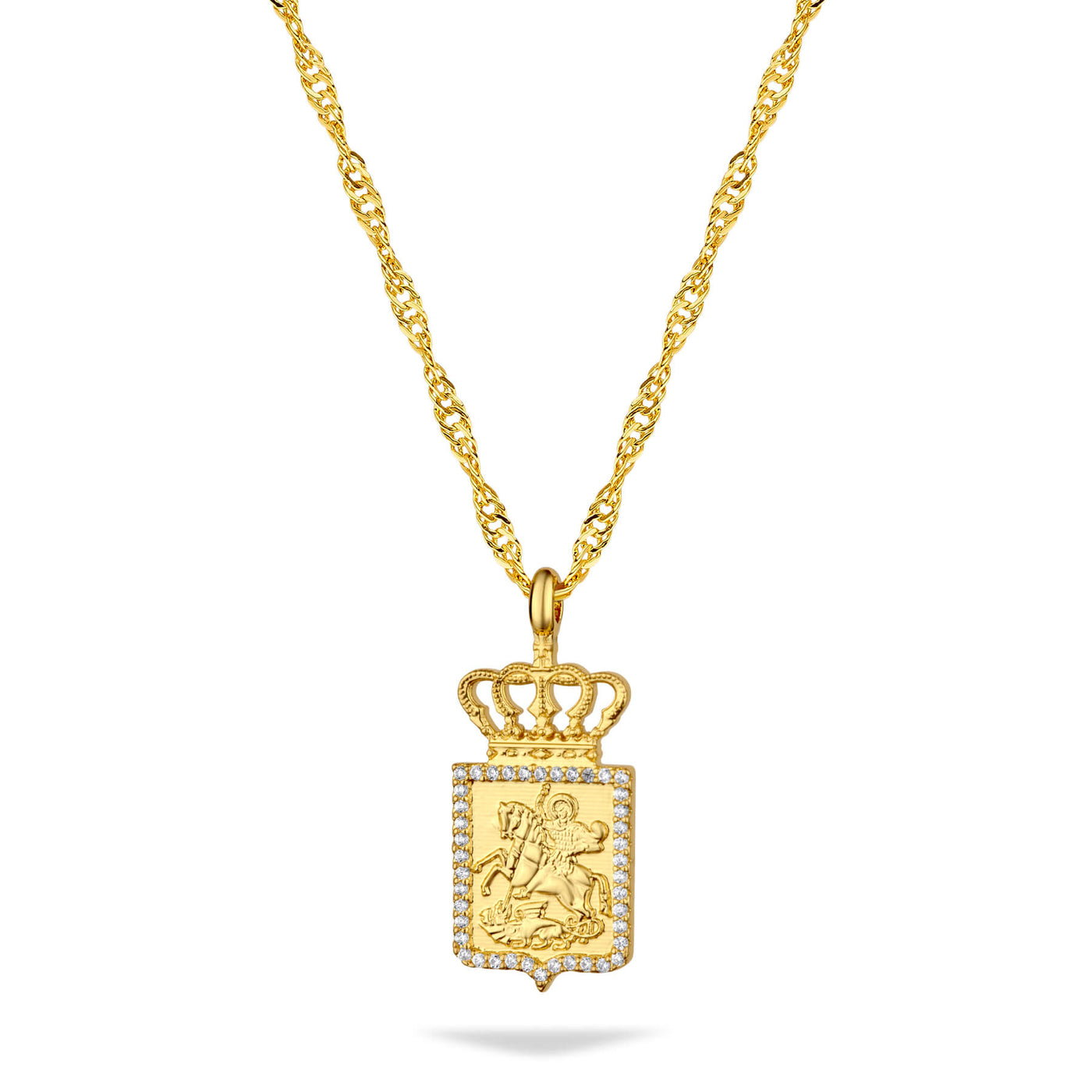 Georgien Wappen Kette Damen 18K Gold | d'origine