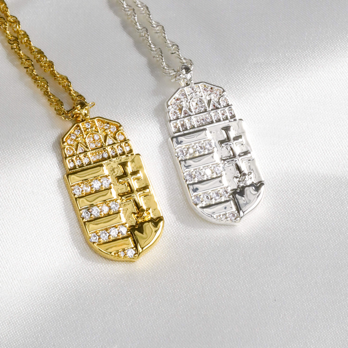 Ungarn Wappen Kette Damen 18K Gold | d'origine