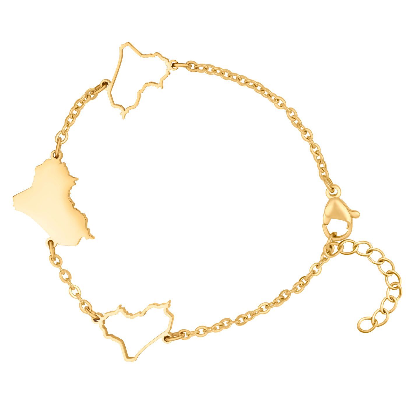 Irak Landkarten Armband 18K Gold | d'origine
