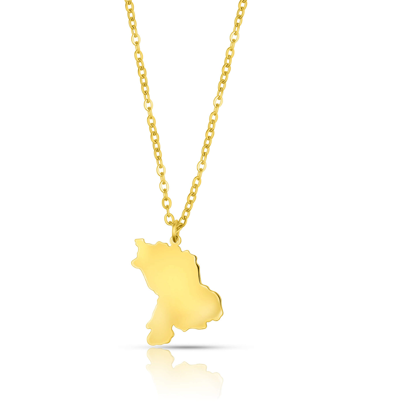 Sandžak Landkarten Kette Damen 18K Gold | d'origine
