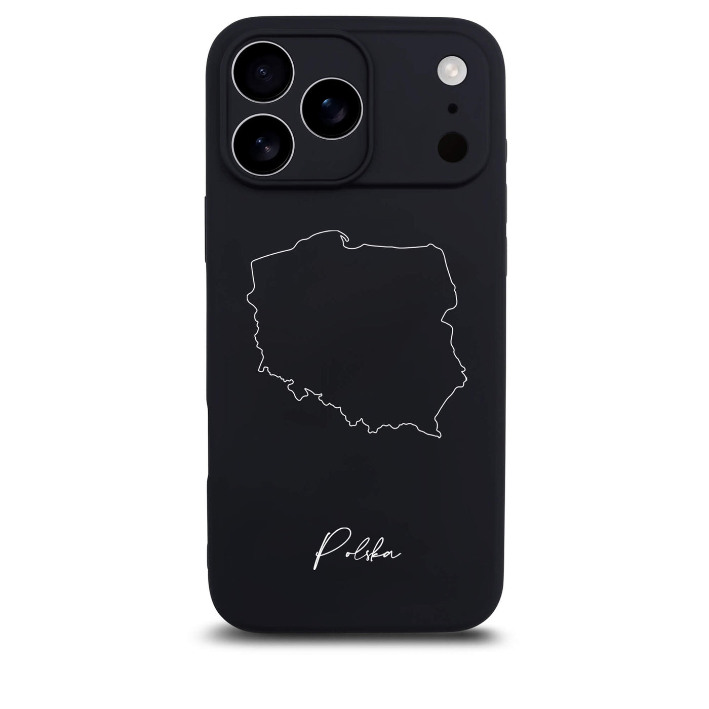 Poland phone case for iPhone 17 Pro – back with map and lettering