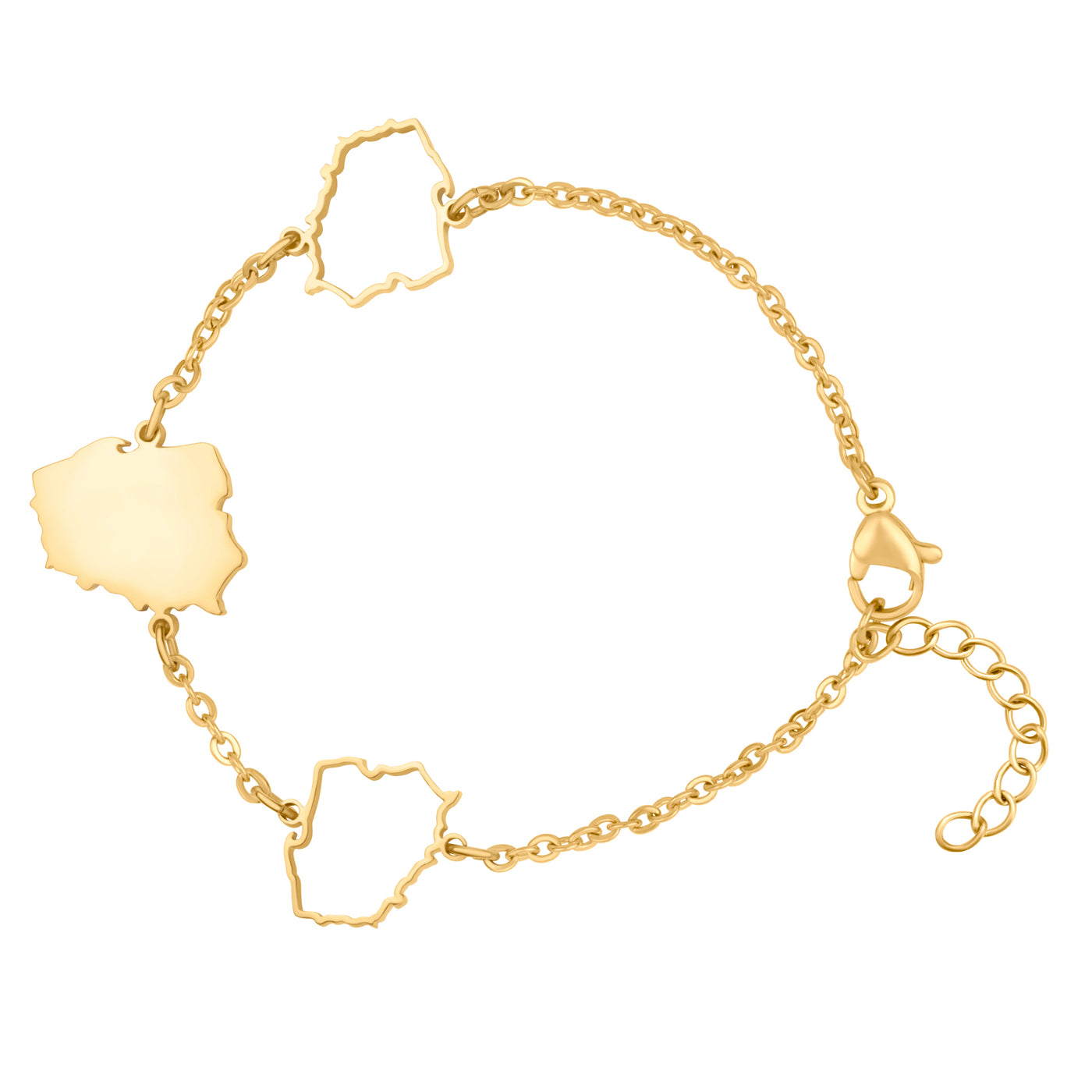 Polen Landkarten Armband 18K Gold | d'origine