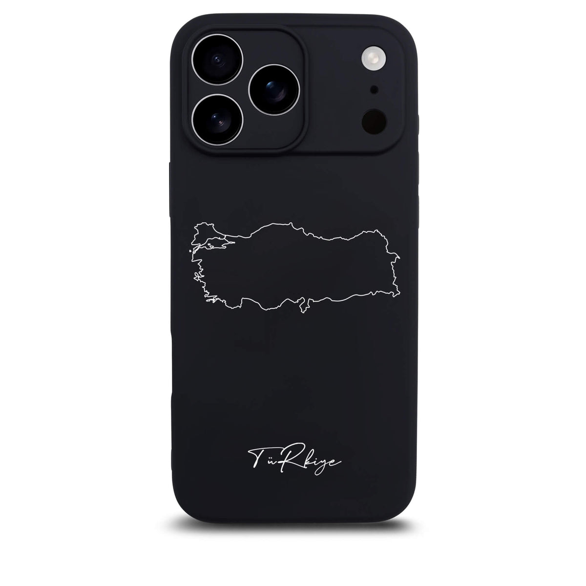 Türkei Handyhülle für iPhone 17 Pro – Rückseite mit Landkarte und Schriftzug