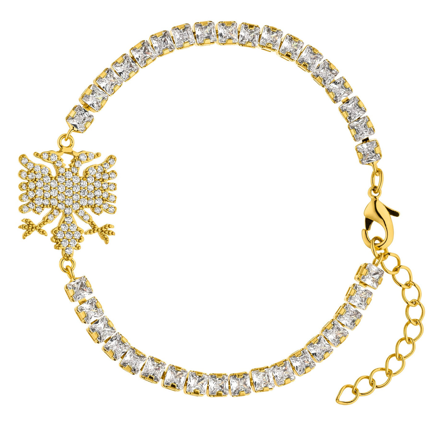 Albanien Wappen Armband Damen Gold vergoldet | d'origine