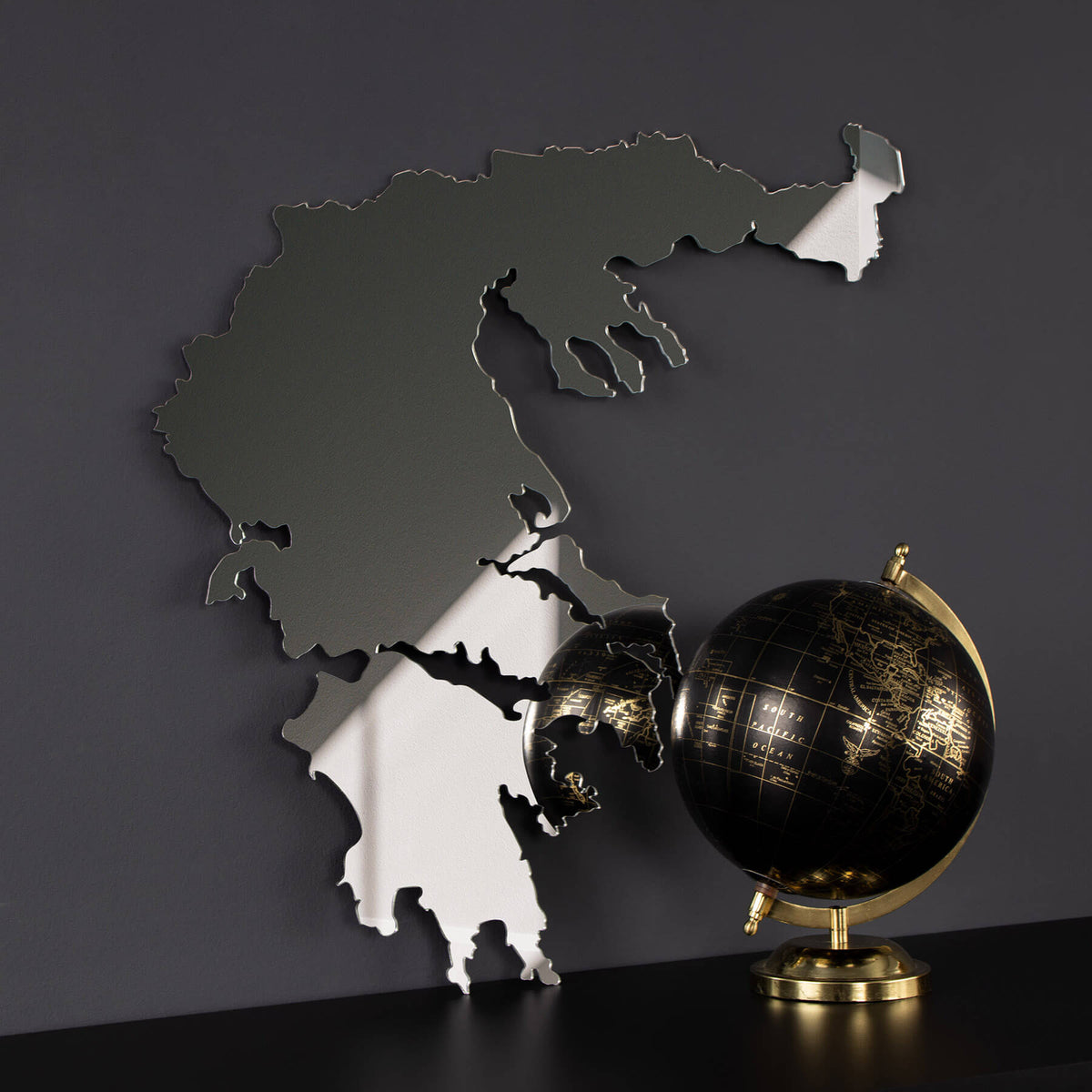 Griechenland Silhouette Spiegel Acrylglas | d'origine