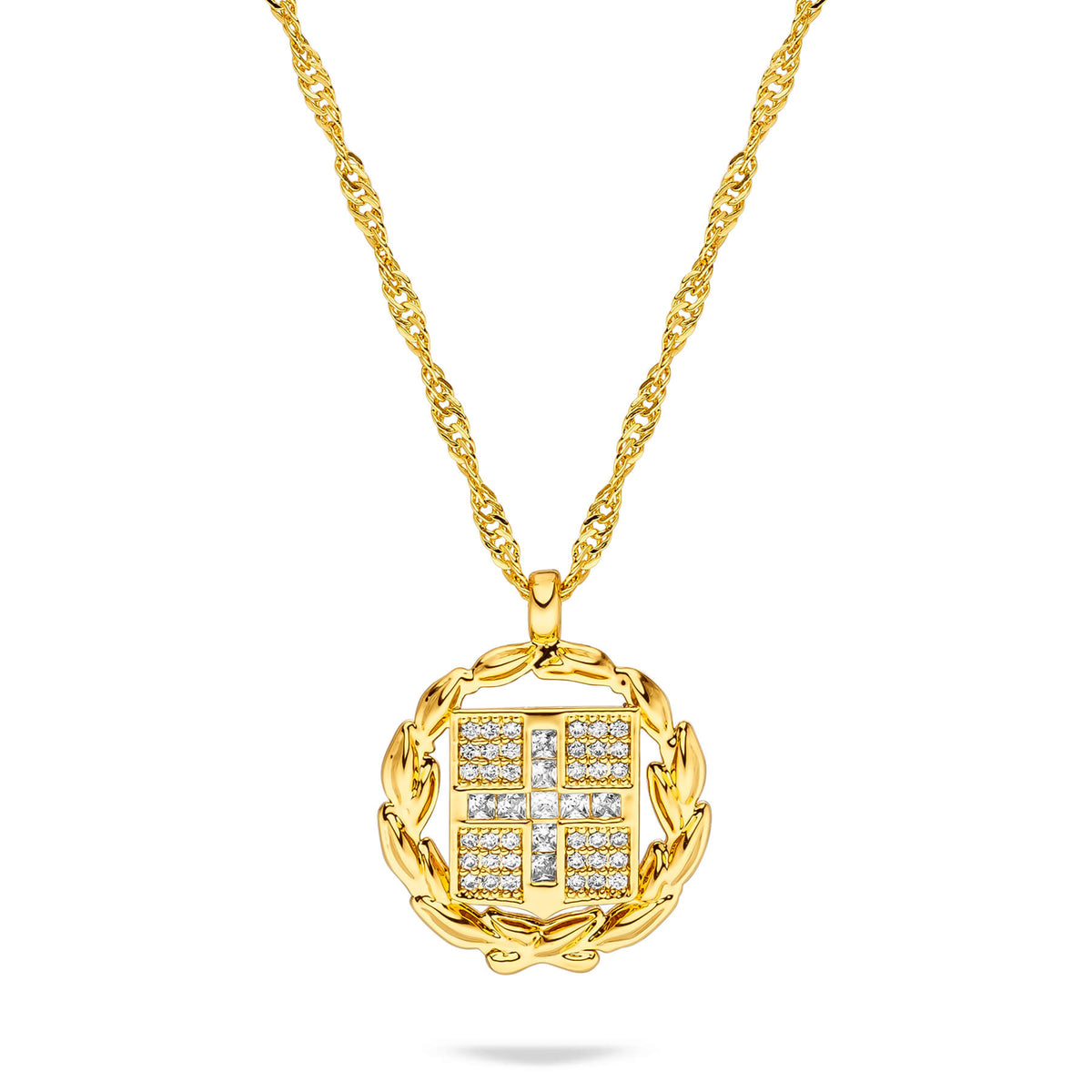 Griechenland Wappen Kette Damen Gold vergoldet | d'origine