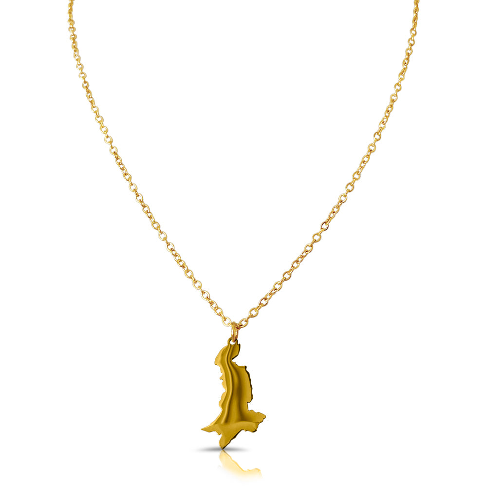 Pakistan Landkarten Kette Damen 18K Gold | d'origine