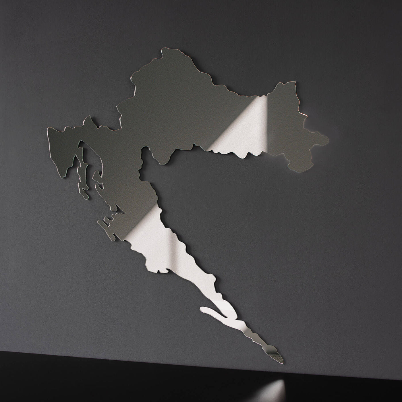 Kroatien Silhouette Spiegel Acrylglas | d'origine