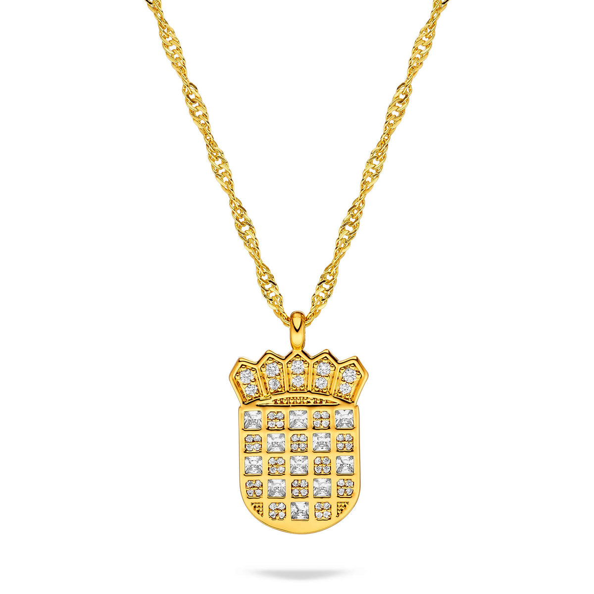 Kroatien Wappen Kette Damen Gold vergoldet | d'origine