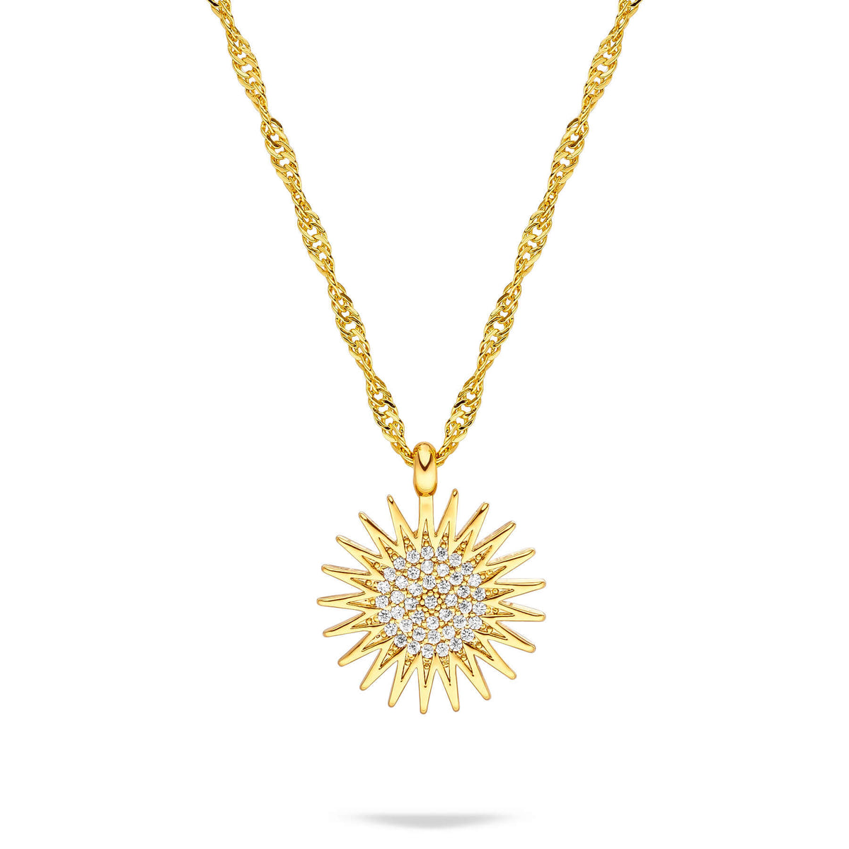 Kurdistan Wappen Kette Damen Gold vergoldet | d'origine