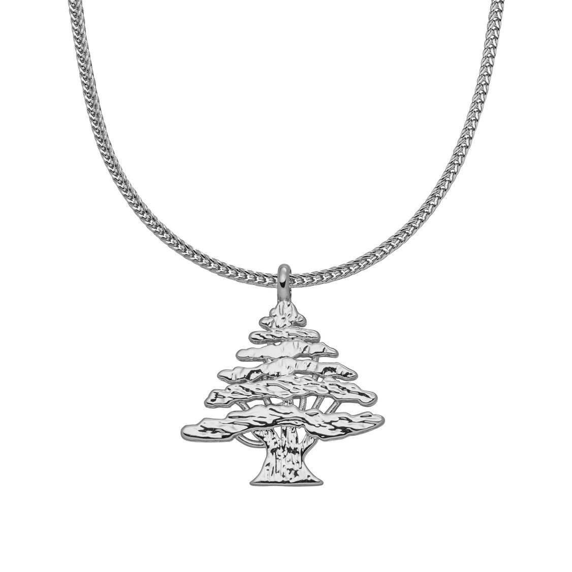 Libanon Zeder Wappen Kette Herren Silber Edelstahl | d'origine