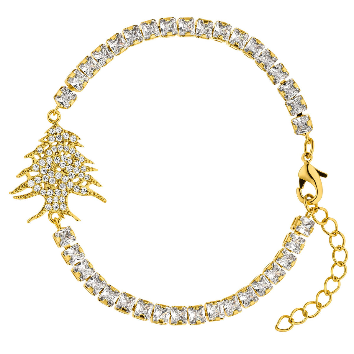 Libanon Zeder Wappen Armband Damen 18K Gold | d'origine