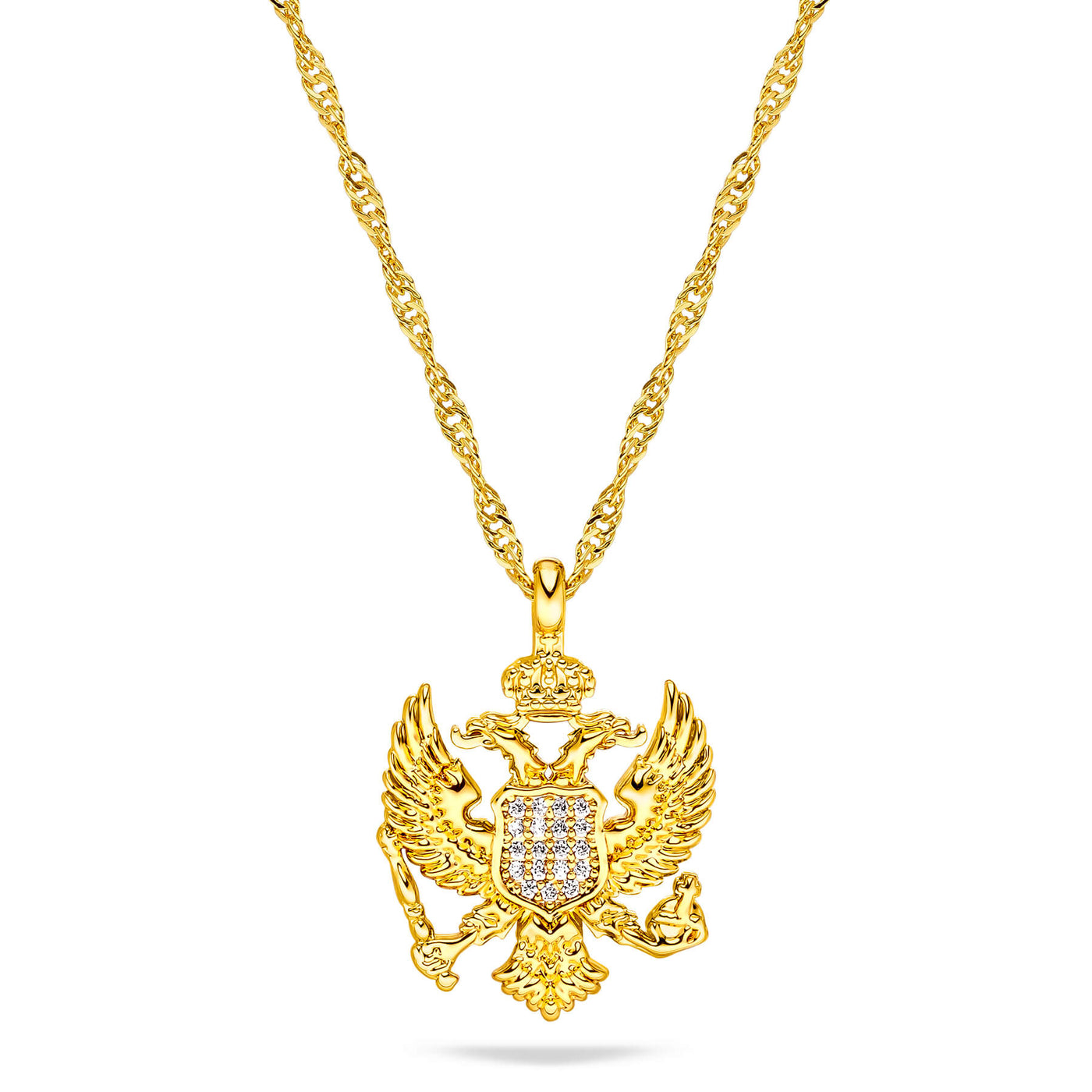 Montenegro Emblem Necklace Women Gold-Plated | d'origine
