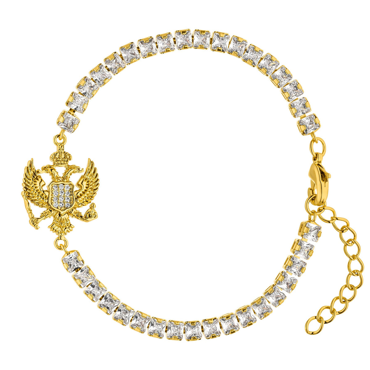 Montenegro Adler Wappen Armband Damen 18K Gold | d'origine