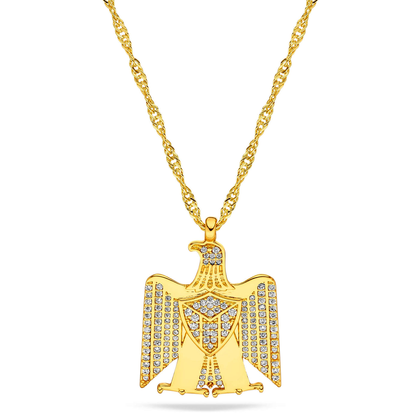 Palästina Wappen Kette Damen 18K Gold | d'origine
