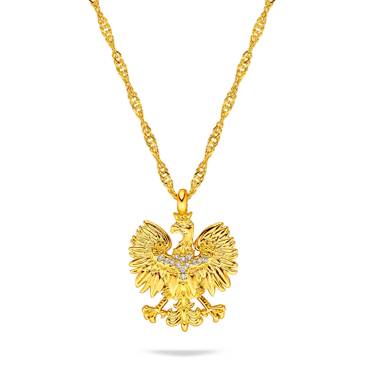 Polen Wappen Kette Damen Gold vergoldet | d'origine