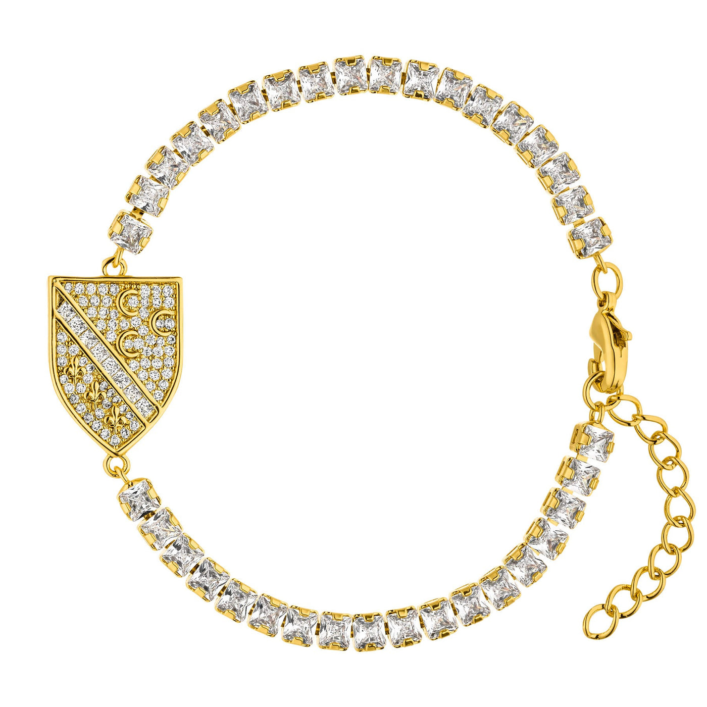 Sandžak Ljiljan Lilie Wappen Armband Damen 18K Gold | d'origine