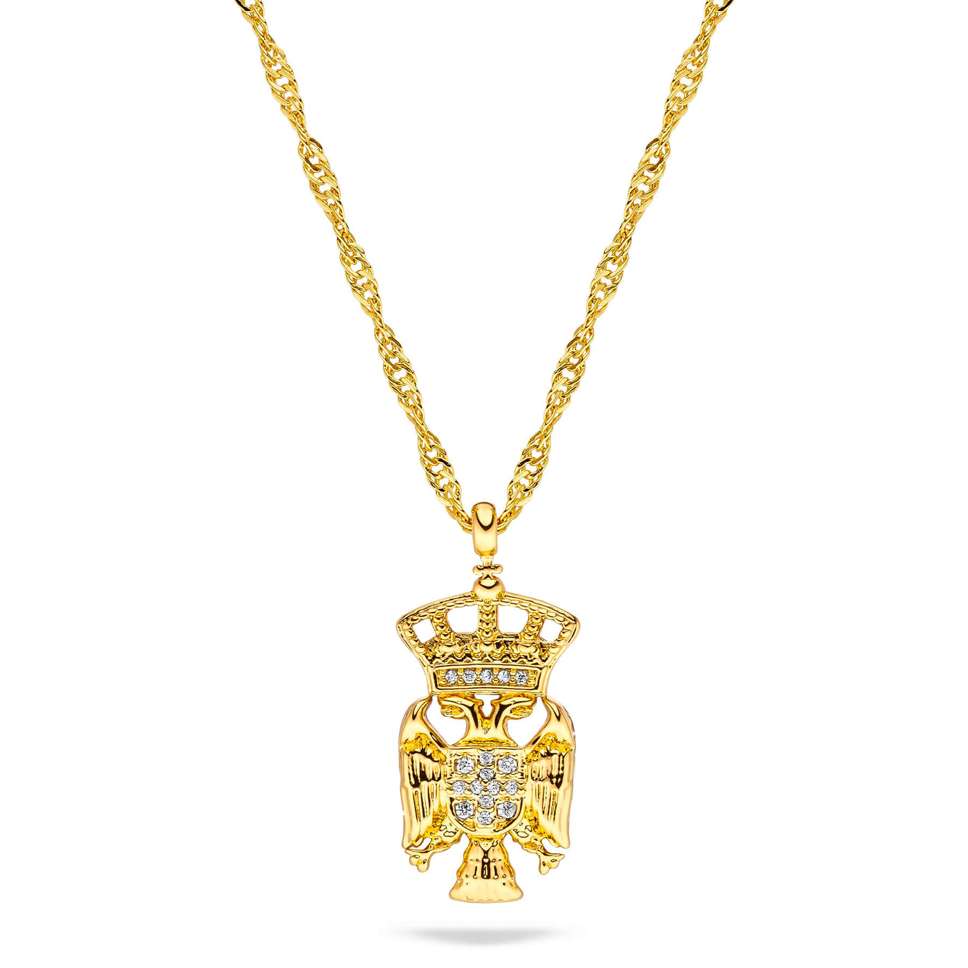 Serbia Emblem Necklace Women Gold-Plated | d'origine