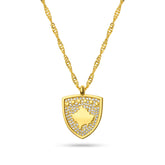 Kosovo Wappen Kette Damen Gold vergoldet | d'origine