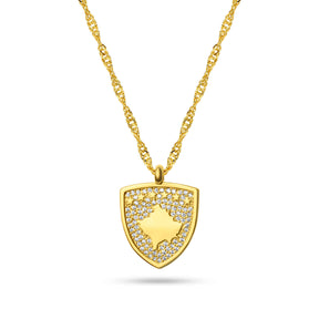 Kosovo Wappen Kette Damen Gold vergoldet | d'origine