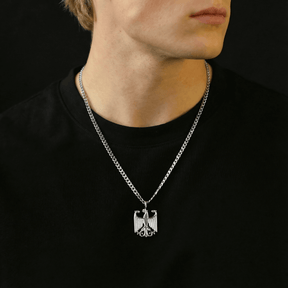 Deutschland Wappen Kette Herren am Model