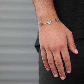 Kroatien Landkarten Armband getragen am Model