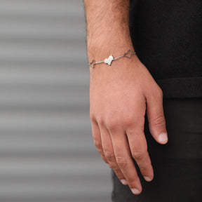 Irak Landkarten Armband getragen am Model
