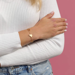 Bosnien Silhouette Landkarten Armband am Model