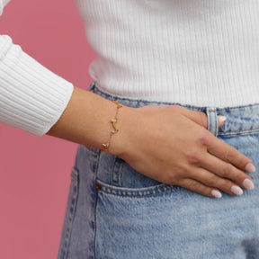 Italien Landkarten Armband Tragefoto – Landkarte