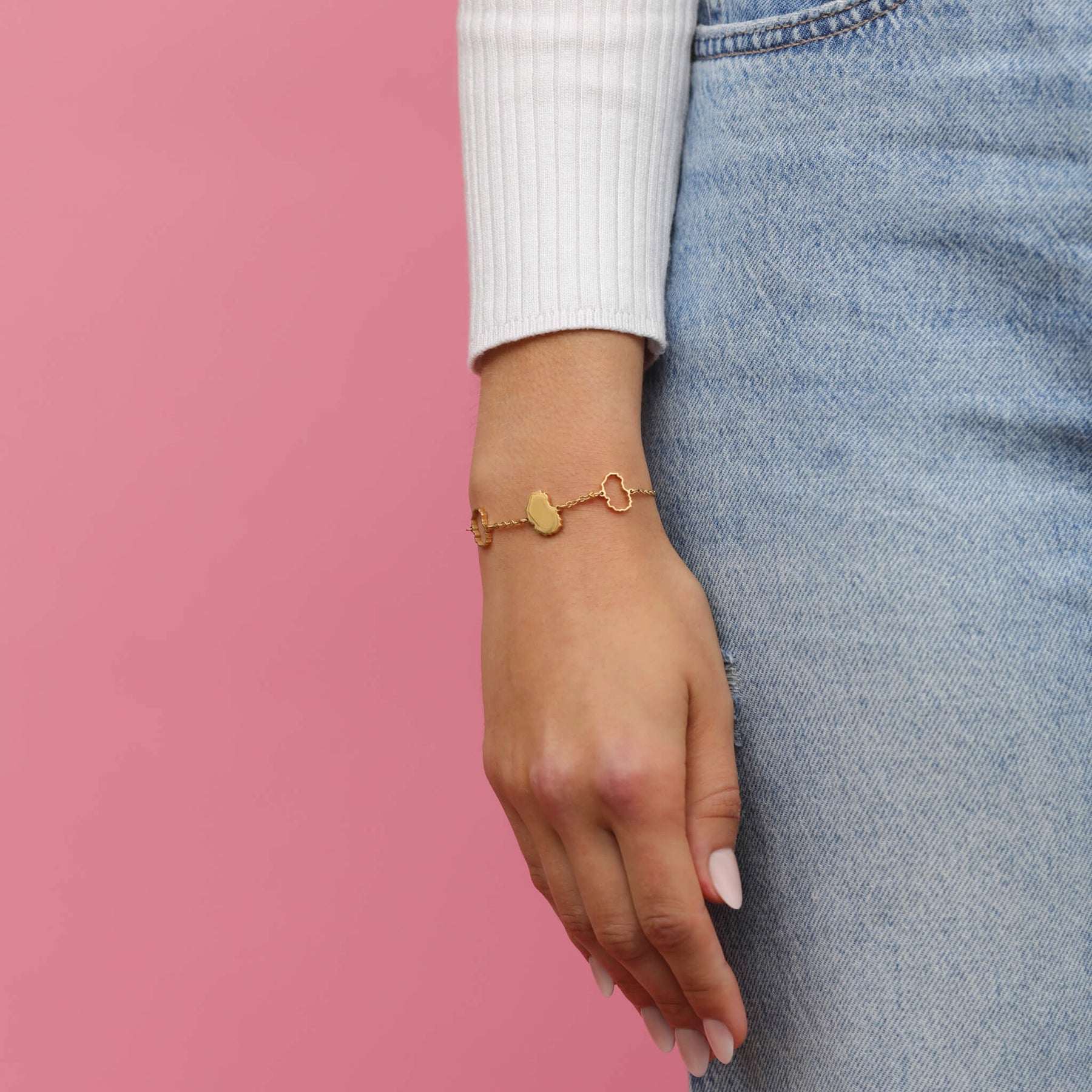 Mazedonien Landkarten Armband Tragefoto – Landkarte