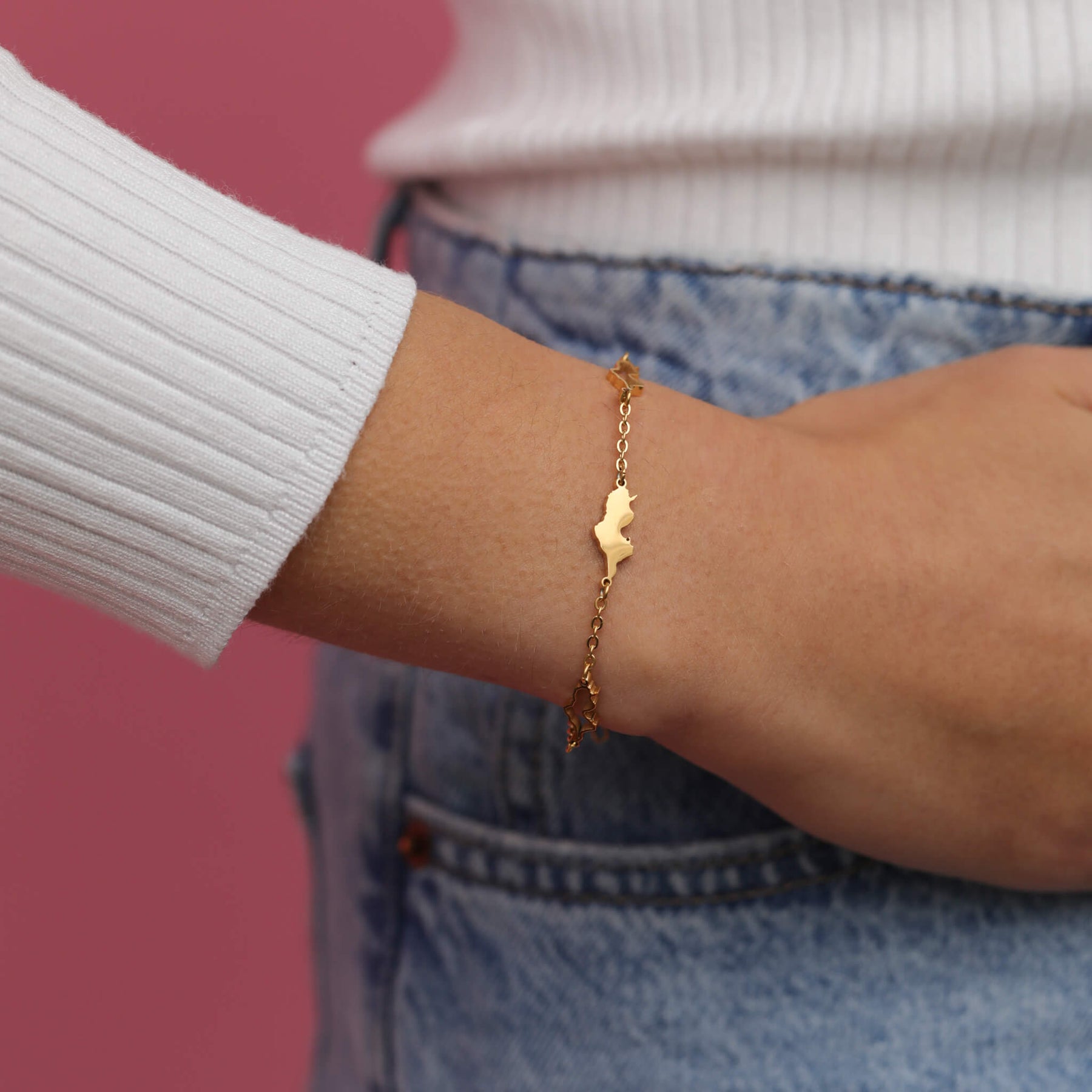 Tunesien Landkarten Armband Tragefoto – Landkarte