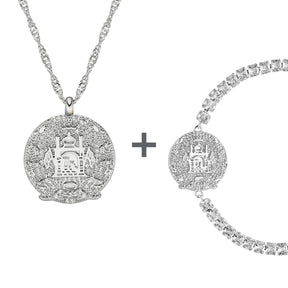 Afghanistan Wappen Schmuck Set Damen | d'origine