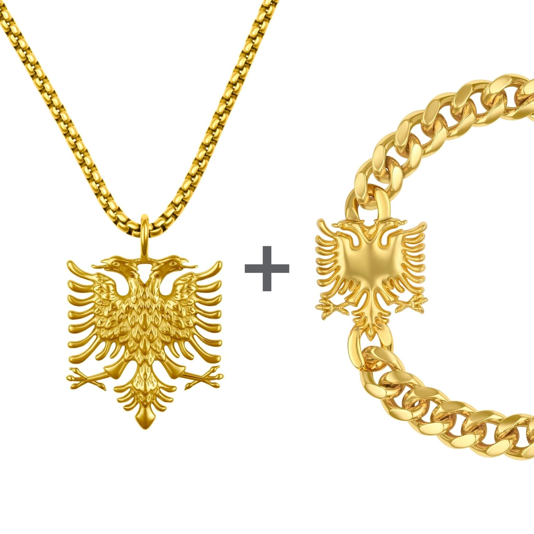 Albania Emblem Jewelry Set Men | d'origine