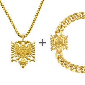 Albania Emblem Jewelry Set Men | d'origine