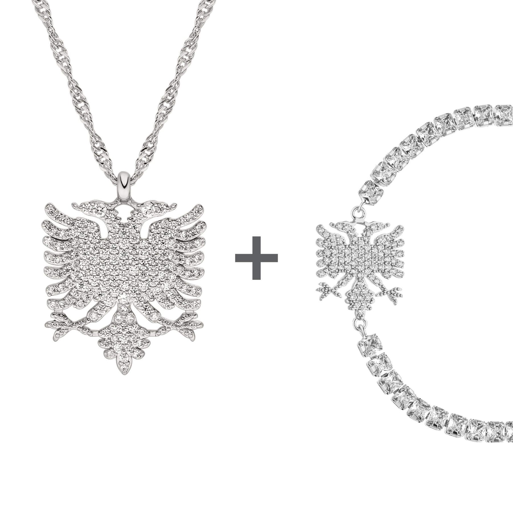 Albanien Wappen Schmuck Set Damen | d'origine