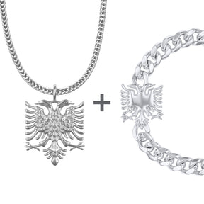 Albania Emblem Jewelry Set Men | d'origine