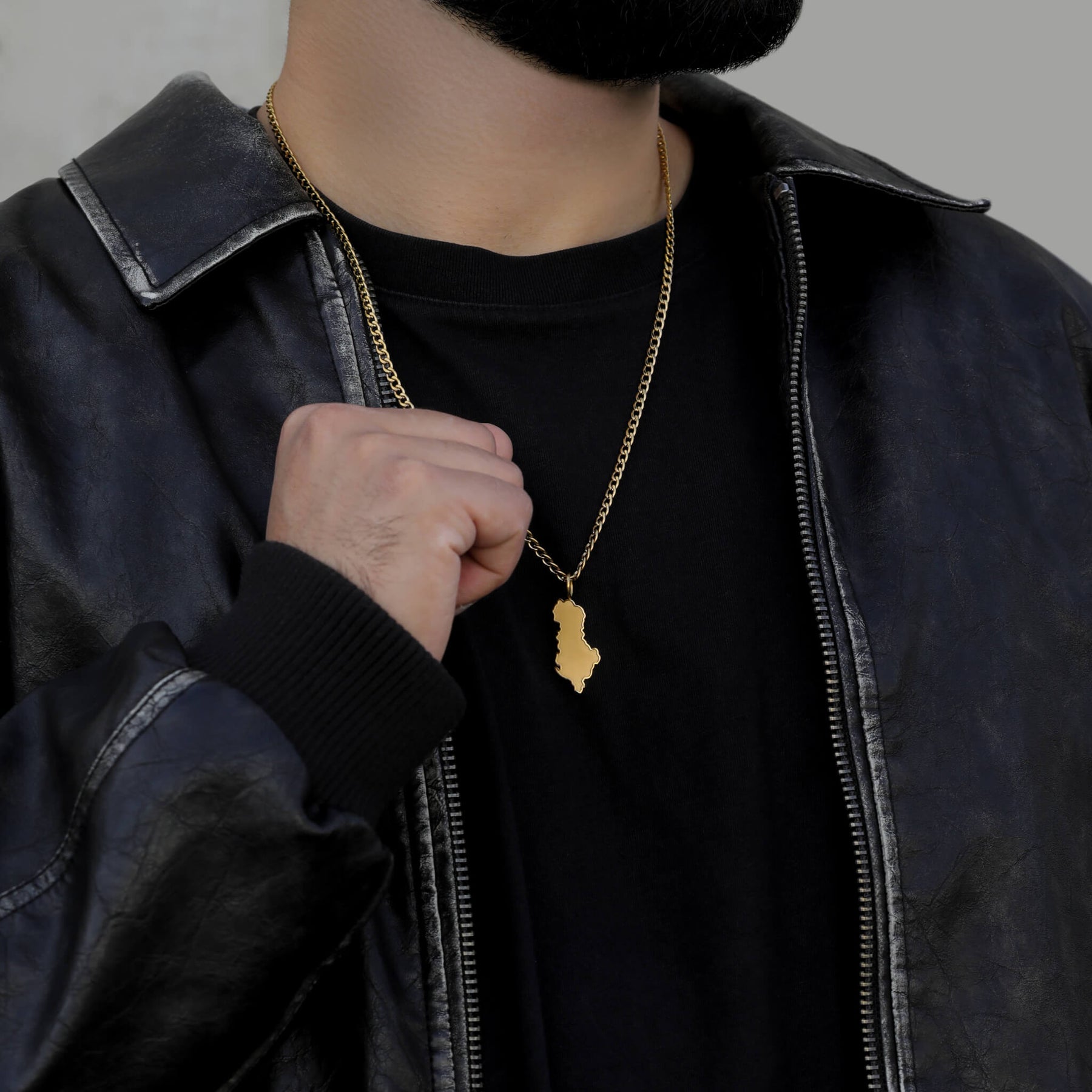 Albanien Landkartenkette Matt | Herren