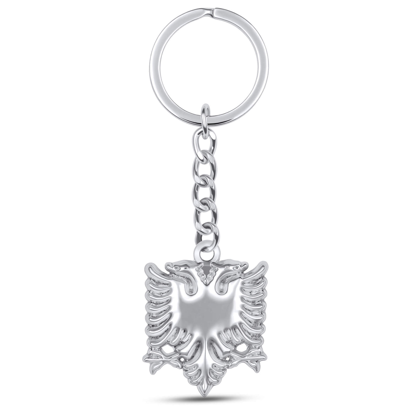 Albanien Adler Wappen Schlüsselanhänger Silber Edelstahl | d'origine