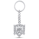 Albanien Adler Wappen Schlüsselanhänger Silber Edelstahl | d'origine
