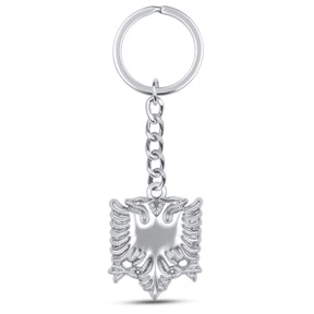 Albanien Adler Wappen Schlüsselanhänger Silber Edelstahl | d'origine