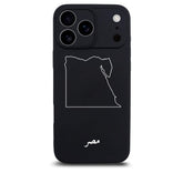 Ägypten Handyhülle für iPhone 17 Pro – Rückseite mit Landkarte und arabischem Schriftzug