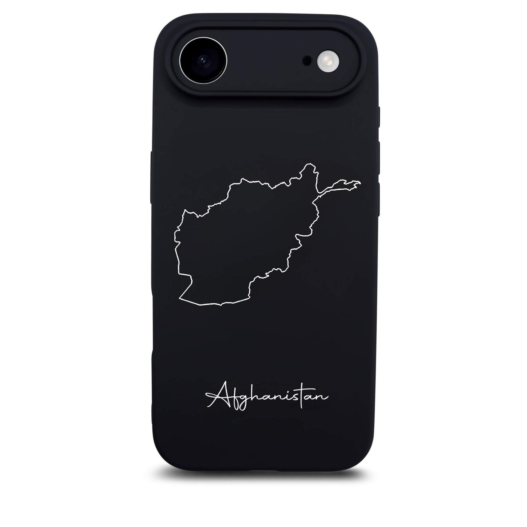 Afghanistan Handyhülle für iPhone 17 Air – Rückseite mit Landkarte und Schriftzug