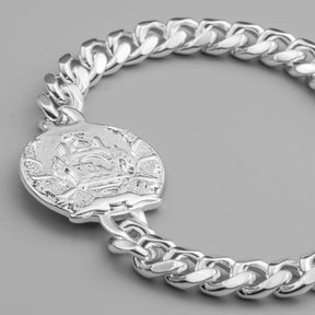 Afghanistan Emblem Bracelet Men Silver Waterproof | d'origine