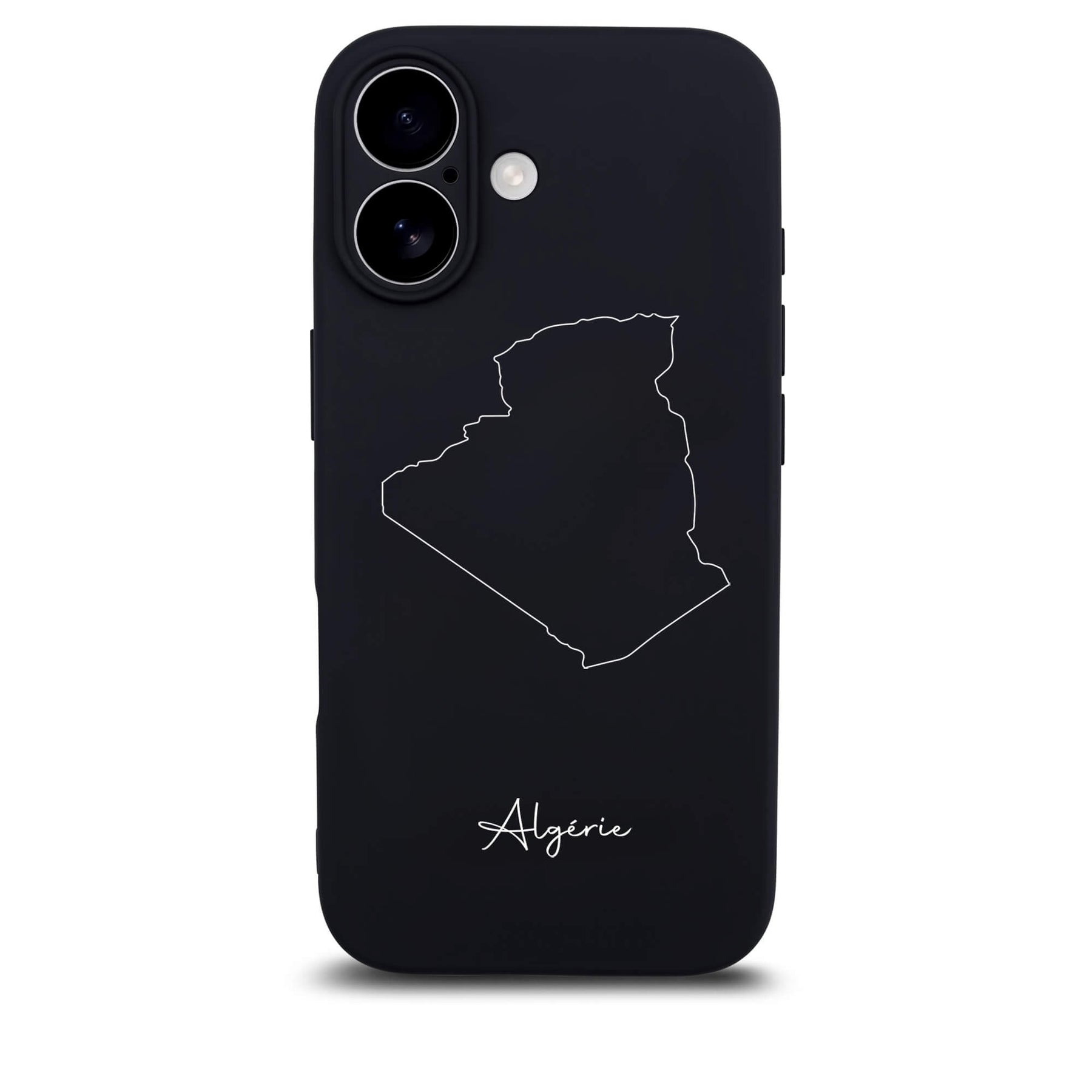 Algeria phone case for iPhone 17 – back with map and lettering