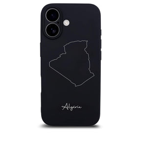 Algeria phone case for iPhone 17 – back with map and lettering