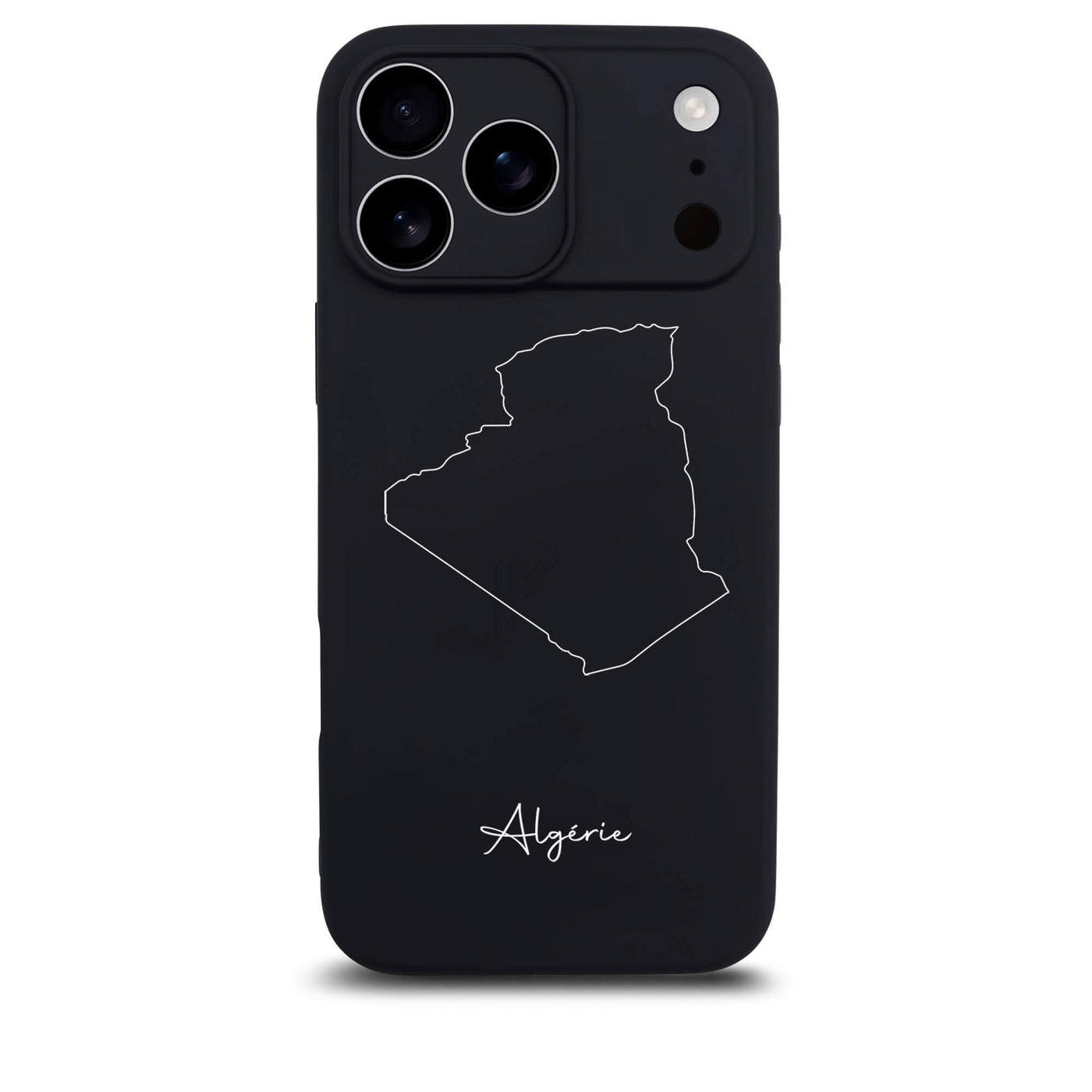 Algeria phone case for iPhone 17 Pro – back with map and lettering